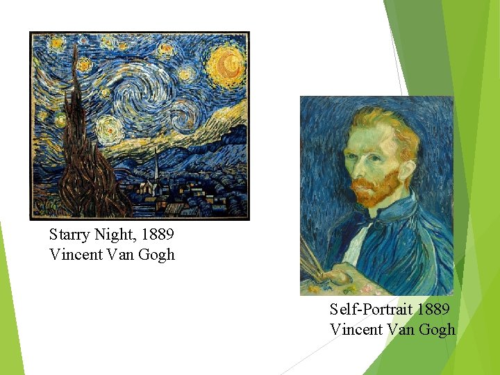 Starry Night, 1889 Vincent Van Gogh Self-Portrait 1889 Vincent Van Gogh 