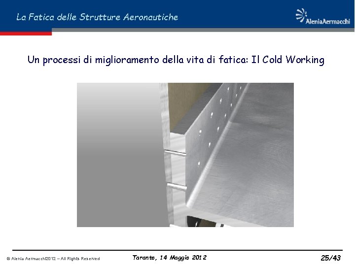 La Fatica delle Strutture Aeronautiche Un processi di miglioramento della vita di fatica: Il