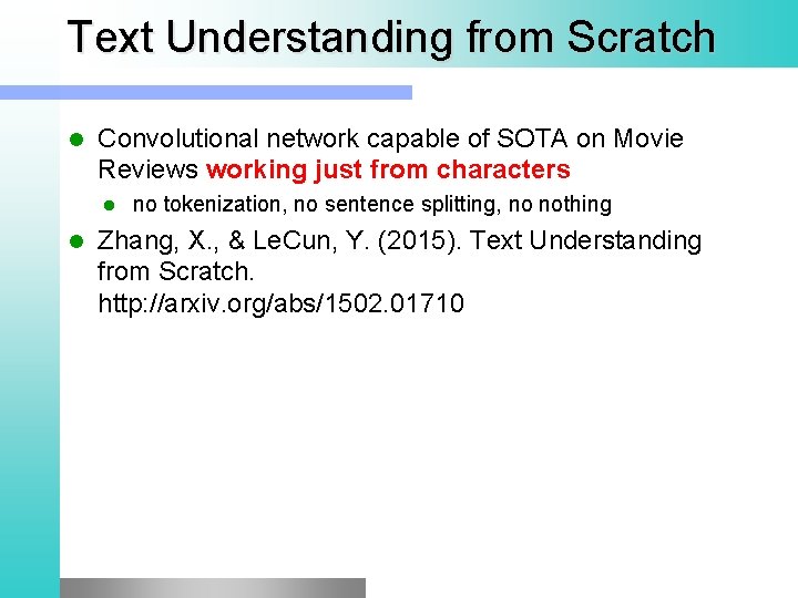 Text Understanding from Scratch Convolutional network capable of SOTA on Movie Reviews working just