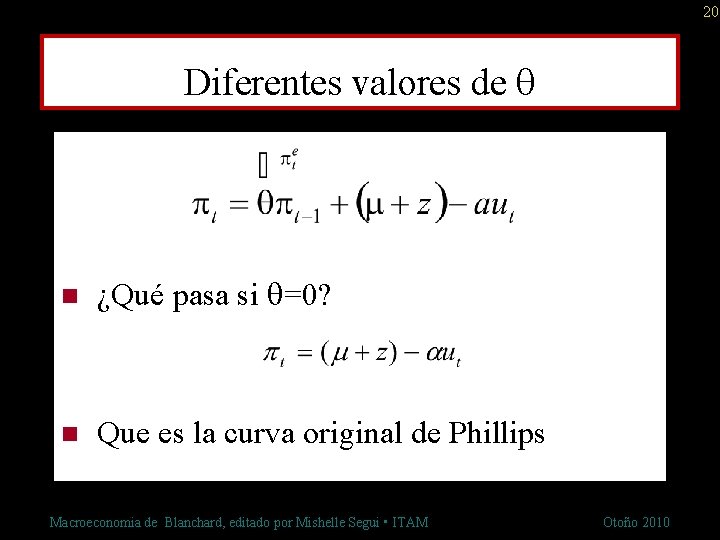 20 Diferentes valores de q n ¿Qué pasa si q=0? n Que es la