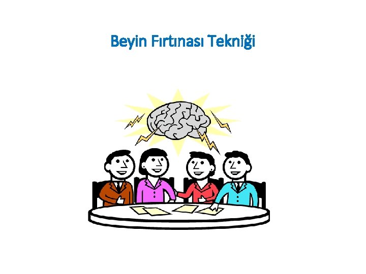 Beyin Fırtınası Tekniği Beyin Fırtınası Tekniği