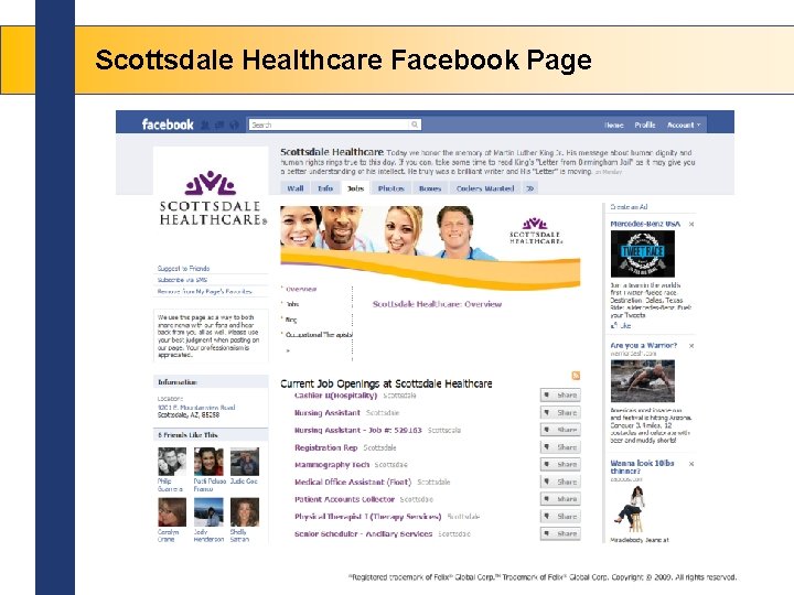 Scottsdale Healthcare Facebook Page 