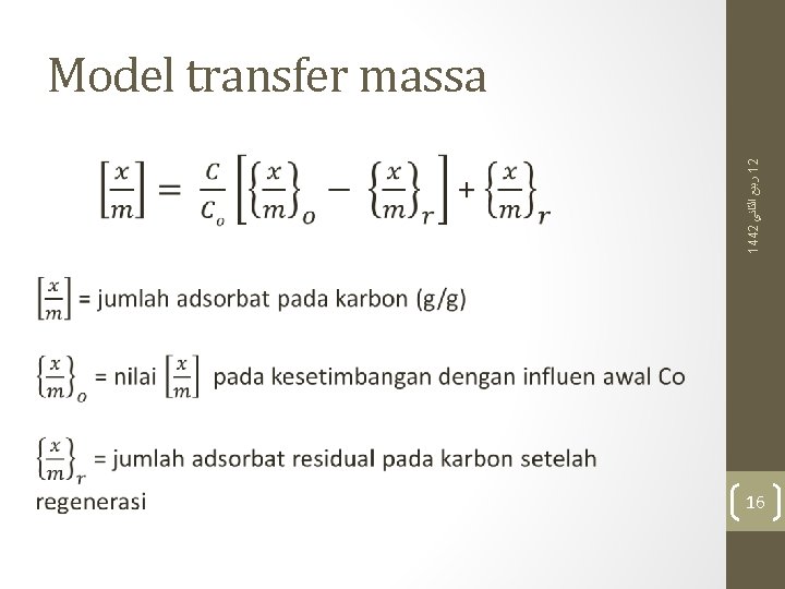  1442 ﺍﻟﺜﺎﻧﻲ ﺭﺑﻴﻊ 12 Model transfer massa 16 