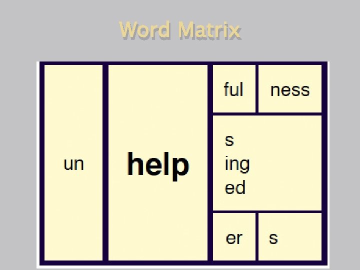Word Matrix 