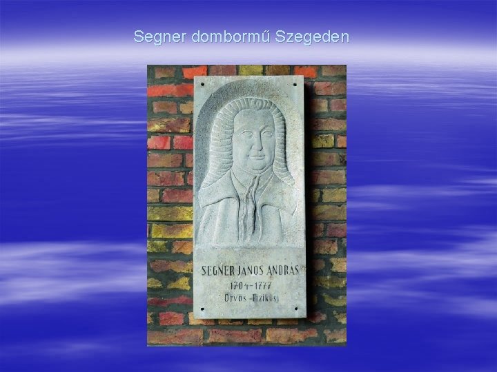 Segner dombormű Szegeden 