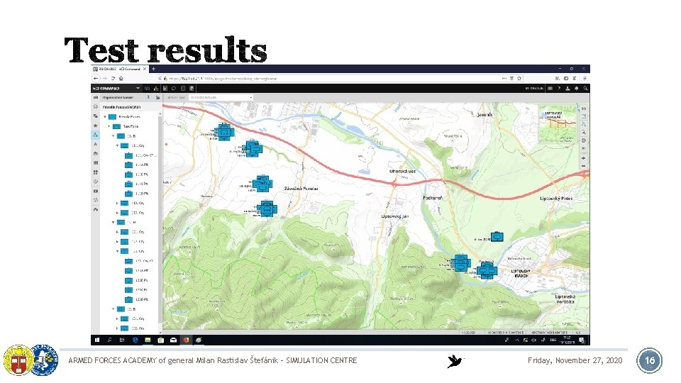 ARMED FORCES ACADEMY of general Milan Rastislav Štefánik - SIMULATION CENTRE Friday, November 27,