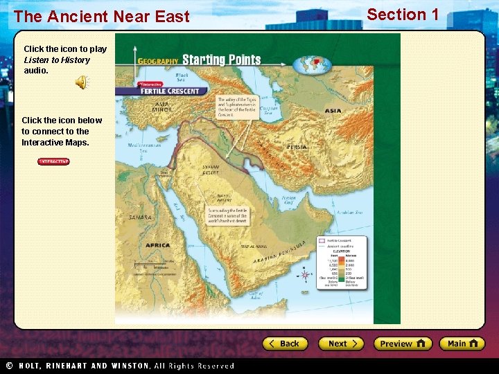 The Ancient Near East Click the icon to play Listen to History audio. Click
