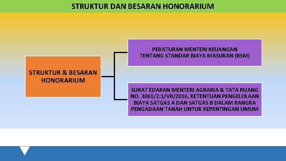 STRUKTUR DAN BESARAN HONORARIUM PERATURAN MENTERI KEUANGAN TENTANG STANDAR BIAYA MASUKAN (BSM) STRUKTUR &