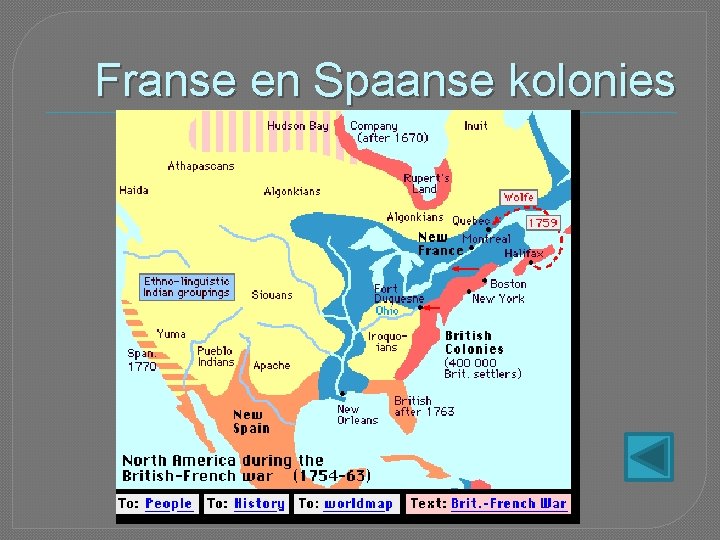 Franse en Spaanse kolonies 