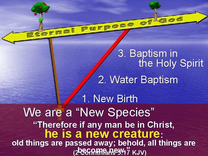 3. Baptism in the Holy Spirit 2. Water Baptism 1. New Birth We are