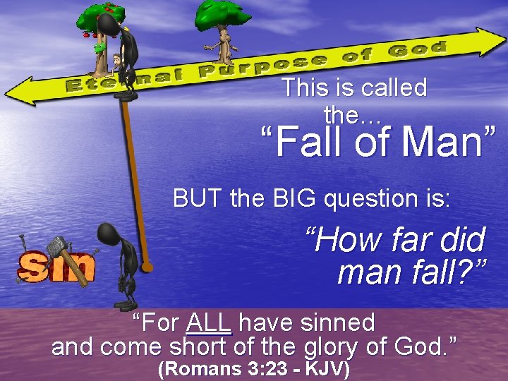 This is called the… “Fall of Man” BUT the BIG question is: “How far