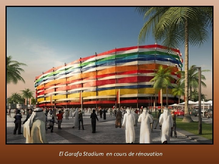 El Garafa Stadium en cours de rénovation 