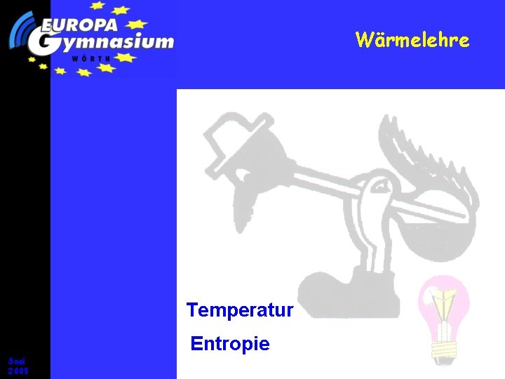 Wärmelehre Temperatur Entropie Snei 2005 