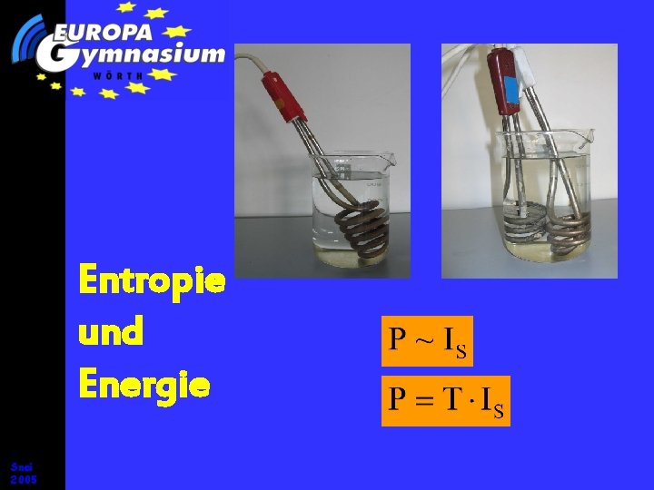 Entropie und Energie Snei 2005 