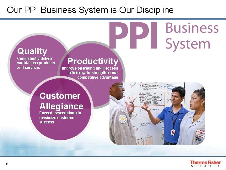 Our PPI Business System is Our Discipline Quality Consistently deliver world-class products and services