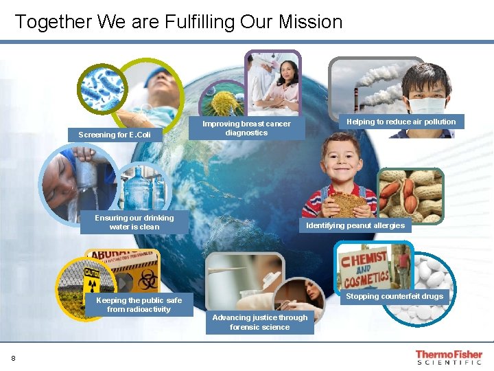 Together We are Fulfilling Our Mission Screening for E. Coli Ensuring our drinking water