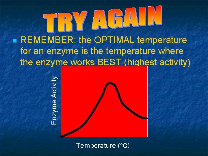 QUIZ - QUESTION 5 REMEMBER: the OPTIMAL temperature for an enzyme is the temperature
