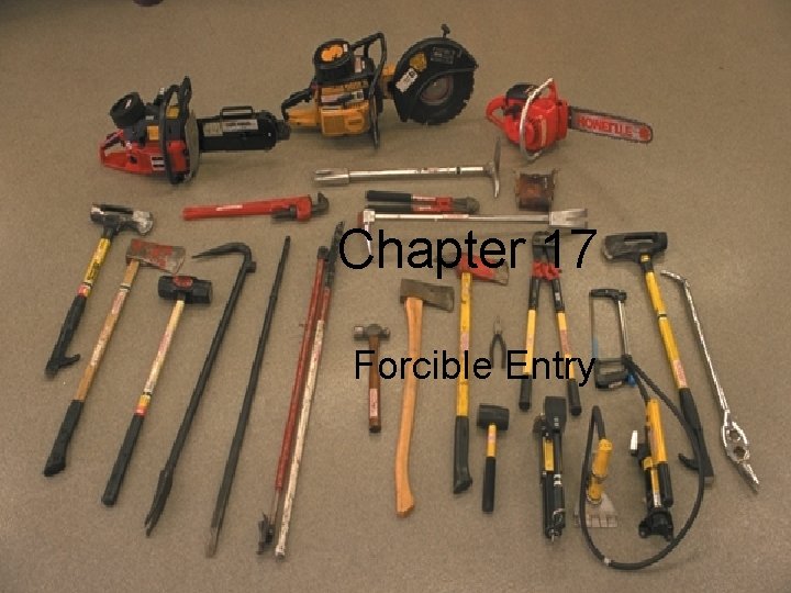 Chapter 17 Forcible Entry 