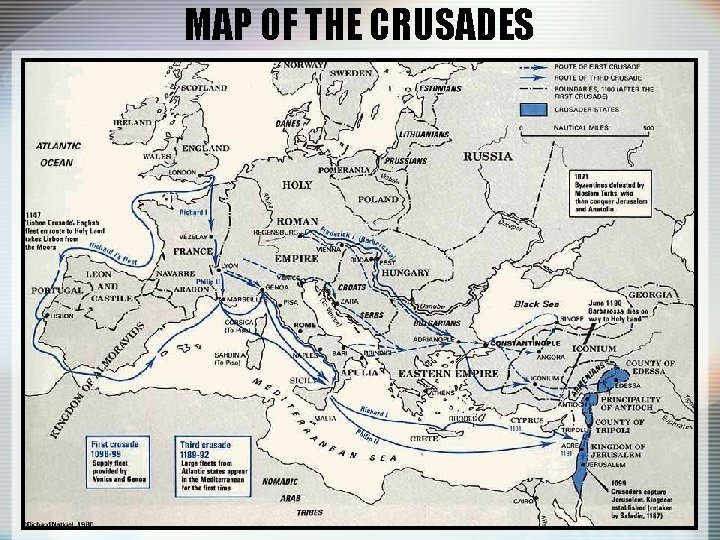 MAP OF THE CRUSADES 