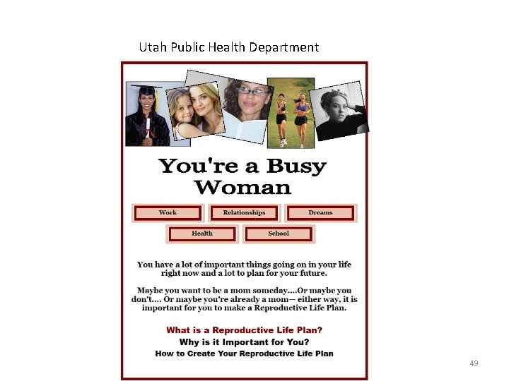 Utah Public Health Department 49 