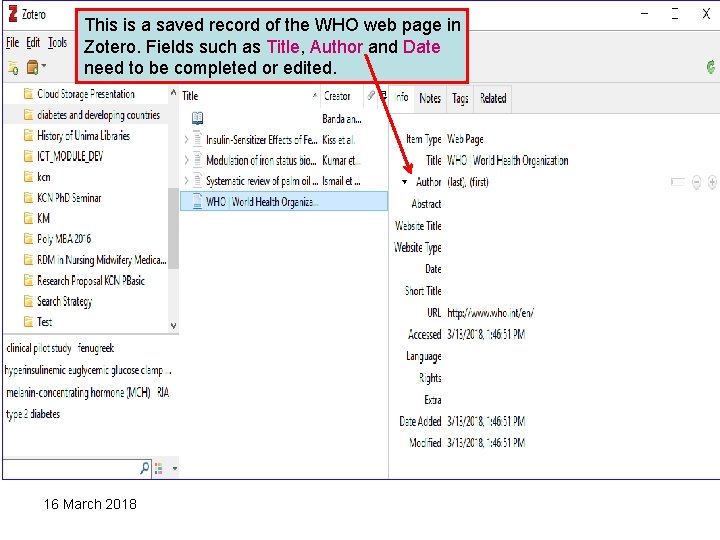 This is a saved record of the WHO web page in Zotero. Fields such