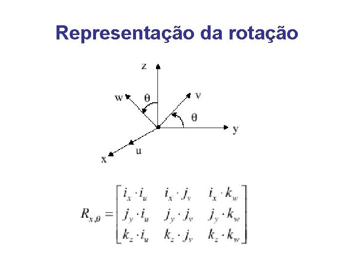 Representação da rotação 