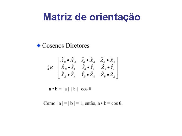 Matriz de orientação 