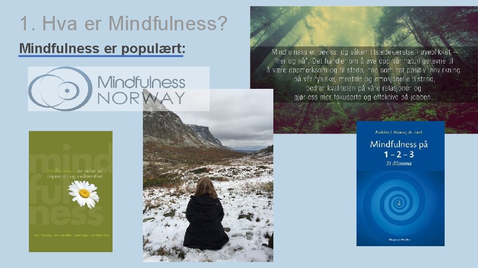 1. Hva er Mindfulness? Mindfulness er populært: 