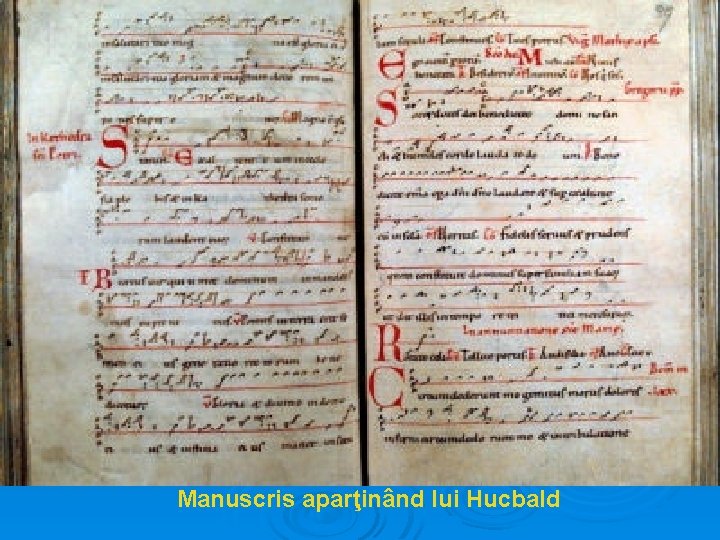 Manuscris aparţinând lui Hucbald 