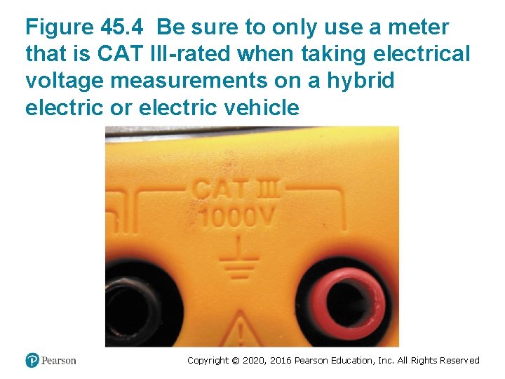 Figure 45. 4 Be sure to only use a meter that is CAT III-rated