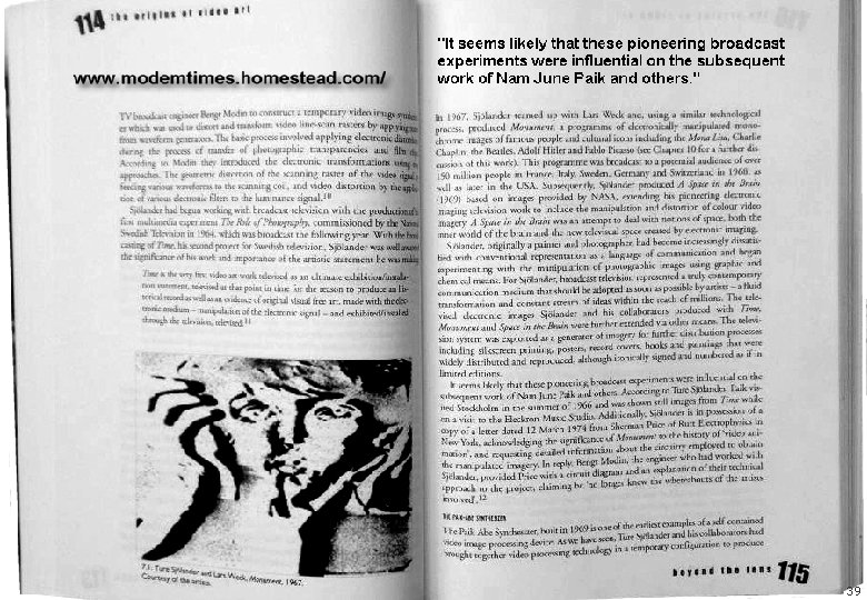 Ture Sjolander – The Artist. . . 39 Ture Sjolander – The Artist. . . 39