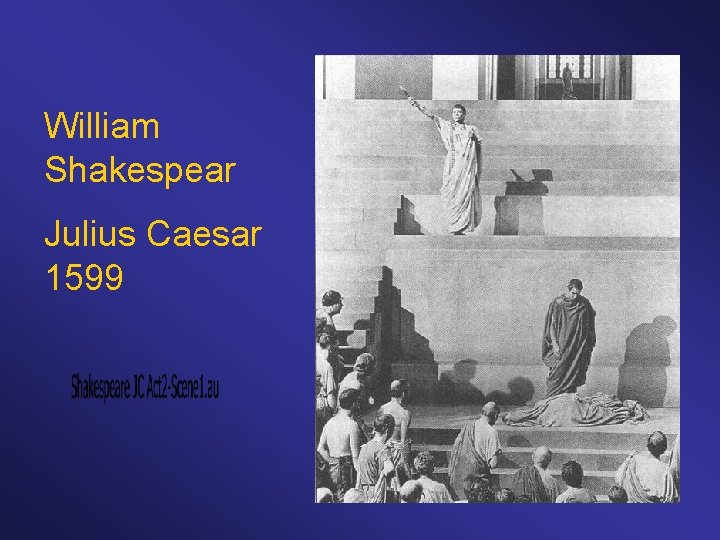 William Shakespear Julius Caesar 1599 