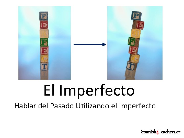 El Imperfecto Hablar del Pasado Utilizando el Imperfecto Spanish 4 Teachers. or 