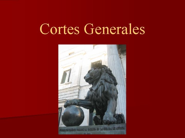 Cortes Generales 