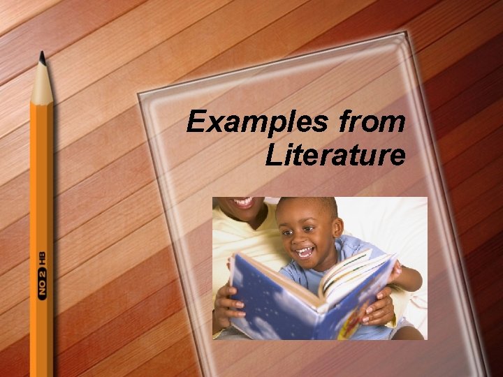 Examples from Literature 