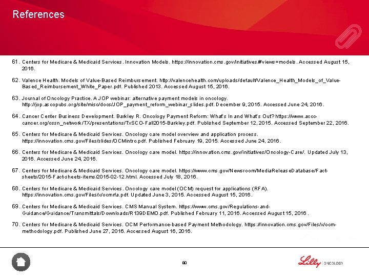 References 61. Centers for Medicare & Medicaid Services. Innovation Models. https: //innovation. cms. gov/initiatives/#views=models.