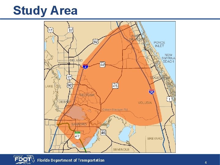 Study Area Florida Department of Transportation 4 