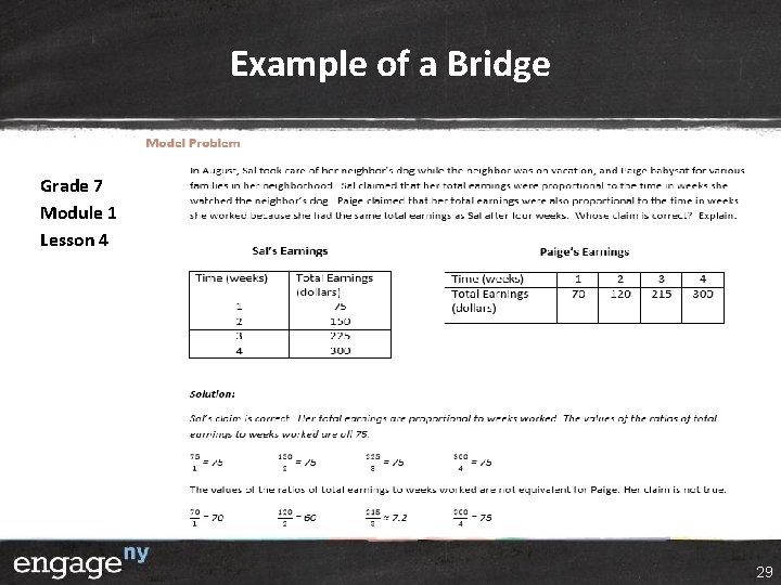 Example of a Bridge Grade 7 Module 1 Lesson 4 29 Example of a Bridge Grade 7 Module 1 Lesson 4 29