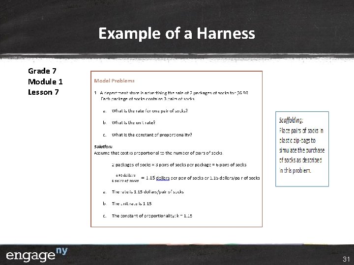Example of a Harness Grade 7 Module 1 Lesson 7 31 Example of a Harness Grade 7 Module 1 Lesson 7 31