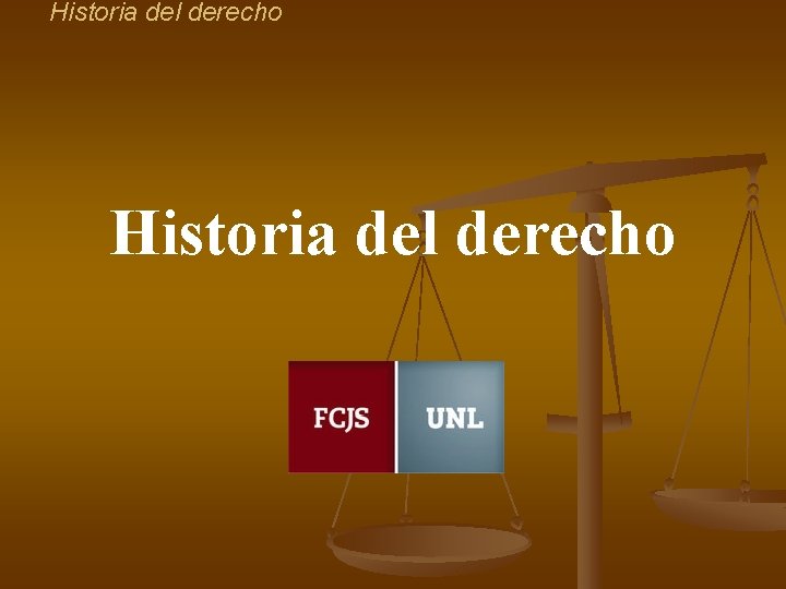 Historia del derecho 