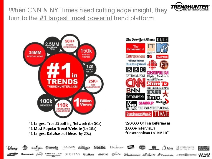 When CNN & NY Times need cutting edge insight, they turn to the #1 When CNN & NY Times need cutting edge insight, they turn to the #1