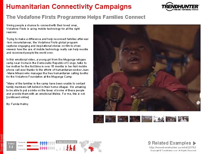 Social Good Humanitarian Connectivity Campaigns The Vodafone Firsts Programme Helps Families Connect Giving people Social Good Humanitarian Connectivity Campaigns The Vodafone Firsts Programme Helps Families Connect Giving people