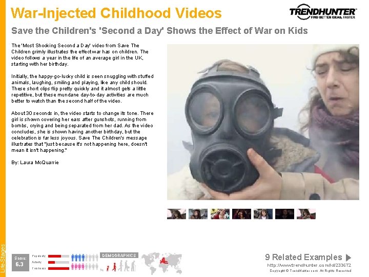 Life-Stages War-Injected Childhood Videos Save the Children's 'Second a Day' Shows the Effect of Life-Stages War-Injected Childhood Videos Save the Children's 'Second a Day' Shows the Effect of