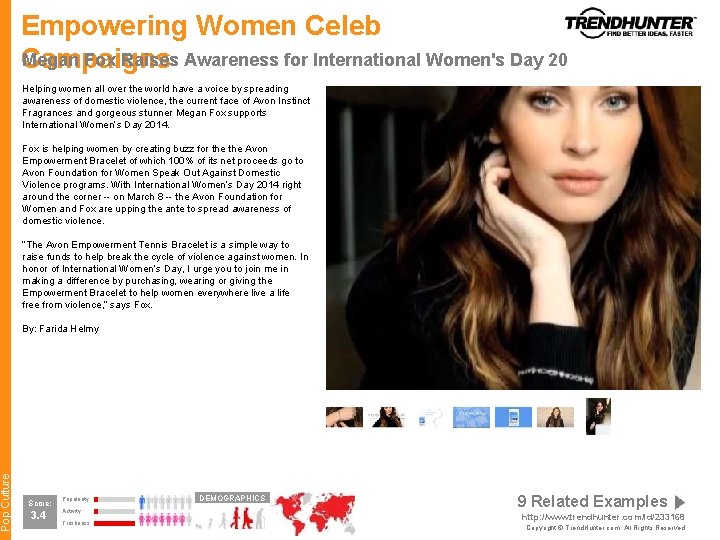 Pop Culture Empowering Women Celeb Megan Fox Raises Awareness for International Women's Day 20 Pop Culture Empowering Women Celeb Megan Fox Raises Awareness for International Women's Day 20