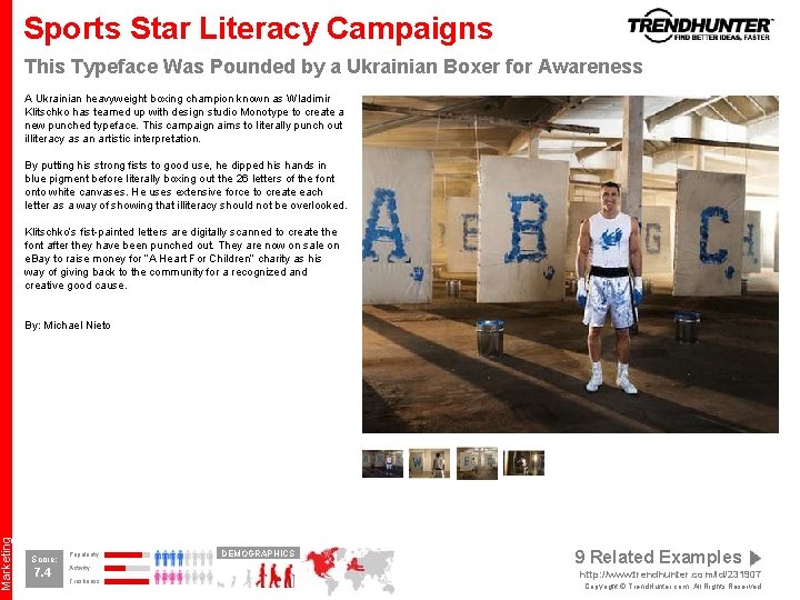 Marketing Sports Star Literacy Campaigns This Typeface Was Pounded by a Ukrainian Boxer for Marketing Sports Star Literacy Campaigns This Typeface Was Pounded by a Ukrainian Boxer for