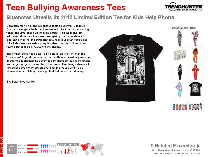Social Good Teen Bullying Awareness Tees Bluenotes Unveils its 2013 Limited Edition Tee for Social Good Teen Bullying Awareness Tees Bluenotes Unveils its 2013 Limited Edition Tee for