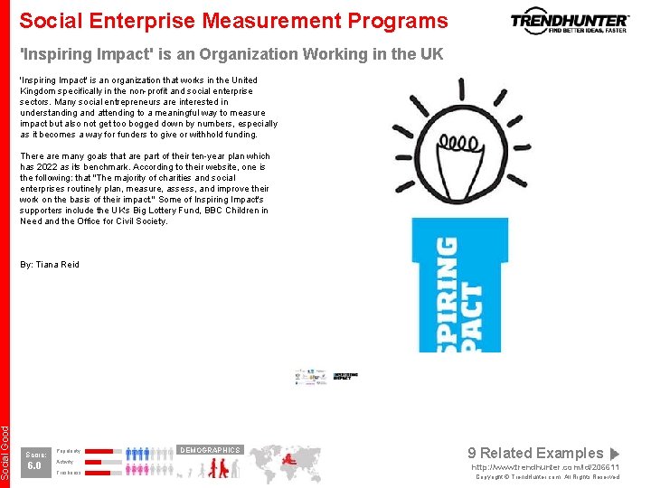 Social Good Social Enterprise Measurement Programs 'Inspiring Impact' is an Organization Working in the Social Good Social Enterprise Measurement Programs 'Inspiring Impact' is an Organization Working in the