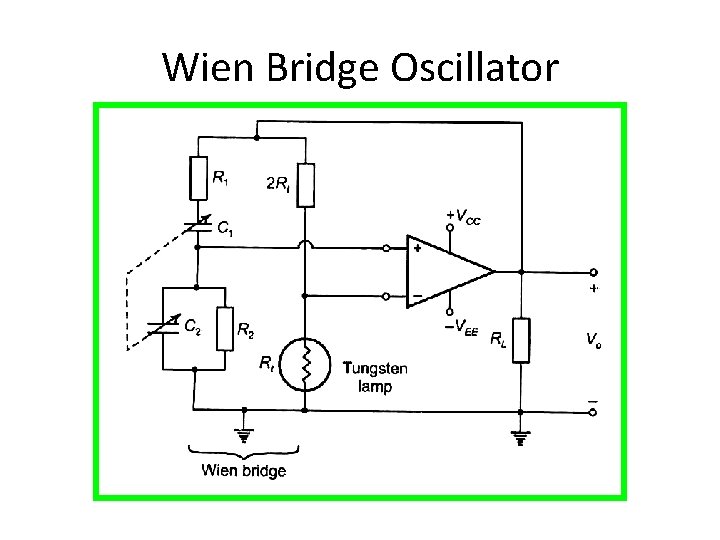 Wien Bridge Oscillator 