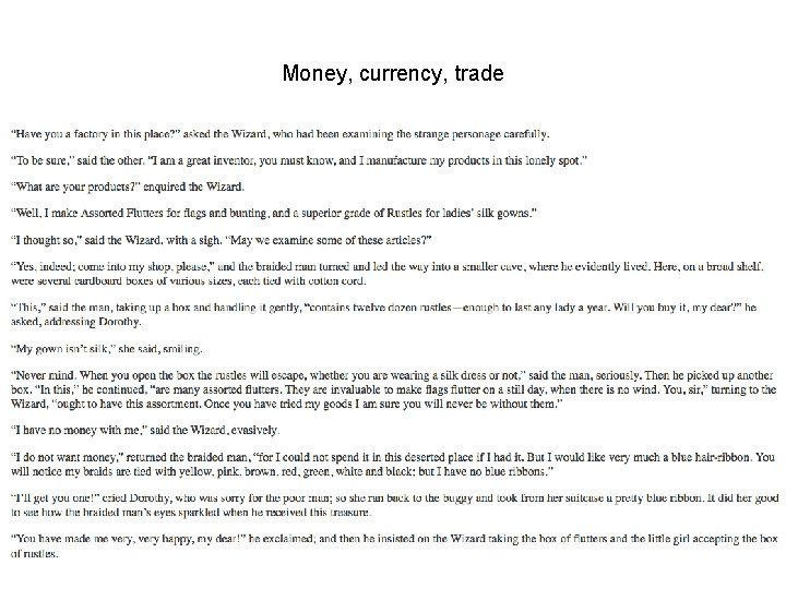 Money, currency, trade 
