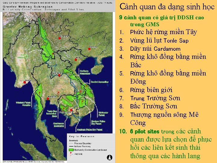 Cảnh quan đa dạng sinh học 9 cảnh quan có giá trị ĐDSH cao